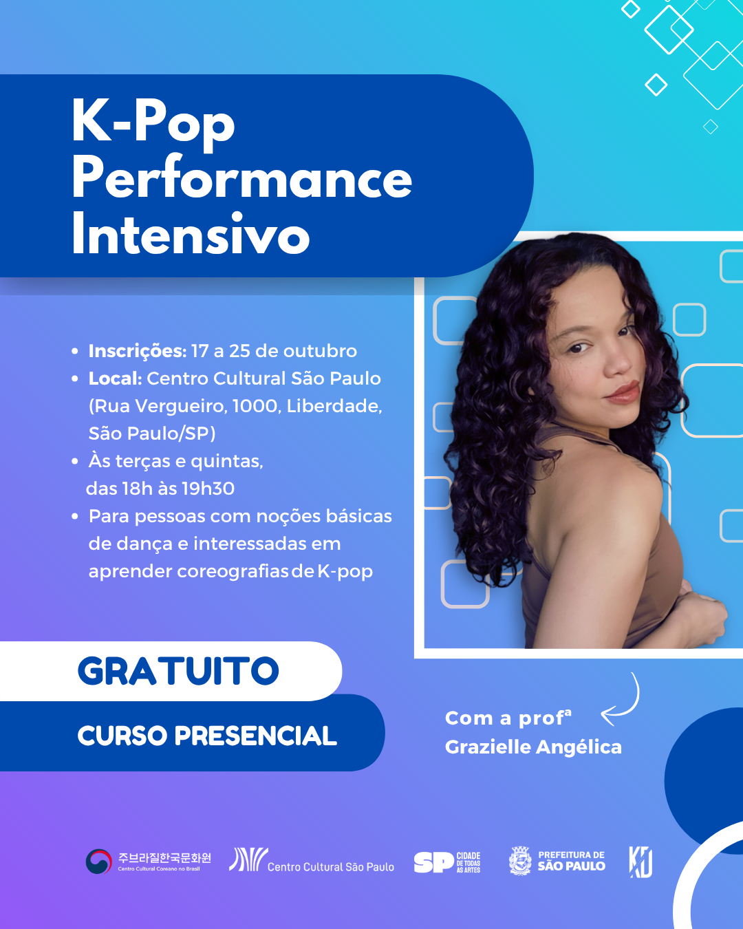 Inscrição para o curso K-pop Performance Intensivo (NOV/2025)