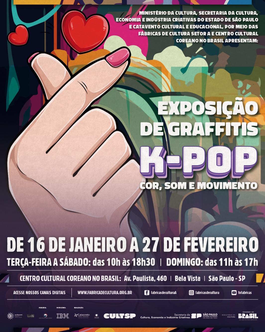 Fábricas de Cultura aquecem clima para turnê do BTS com atividades e exposição de grafites sobre K-Pop