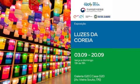  [EXPOSIÇÃO] Exposição Luzes da Coreia é realizada na Casa G20, no Rio de Janeiro/RJ